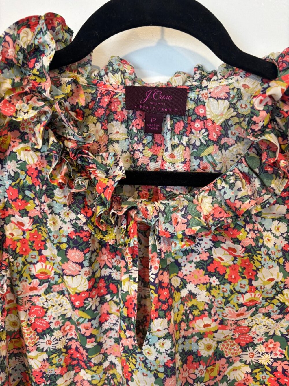 J. Crew Liberty Print Sleeveless Top (12) - Picture 6 of 8